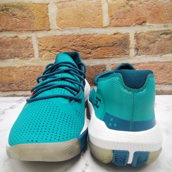 Under Armour Curry SC 3ZERO III Basketball Shoes Teal White Men’s Sneakers - Picture 4 of 7
